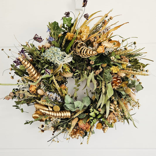 "Goldie" Dried Wreath