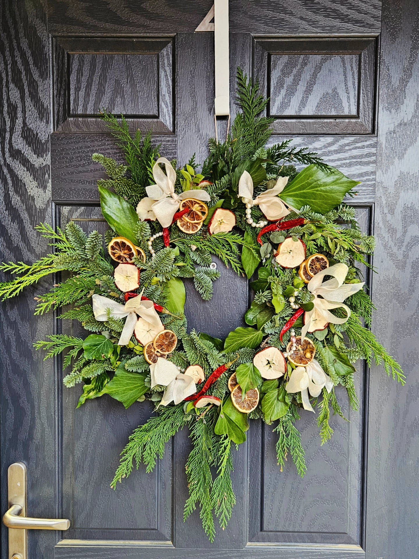 Decorated Circular Christmas Wreath