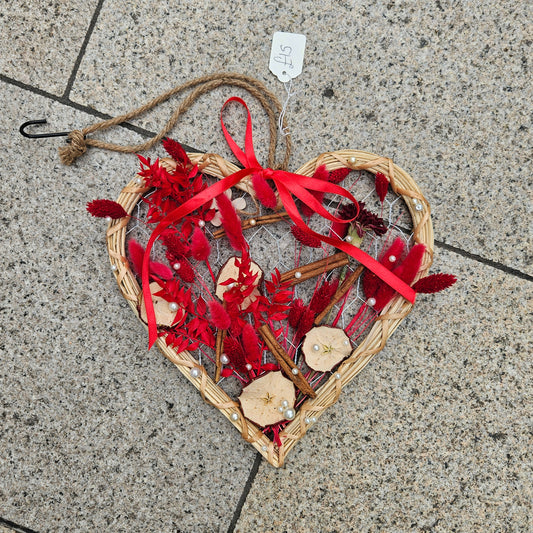 Ruby Heart Wreath