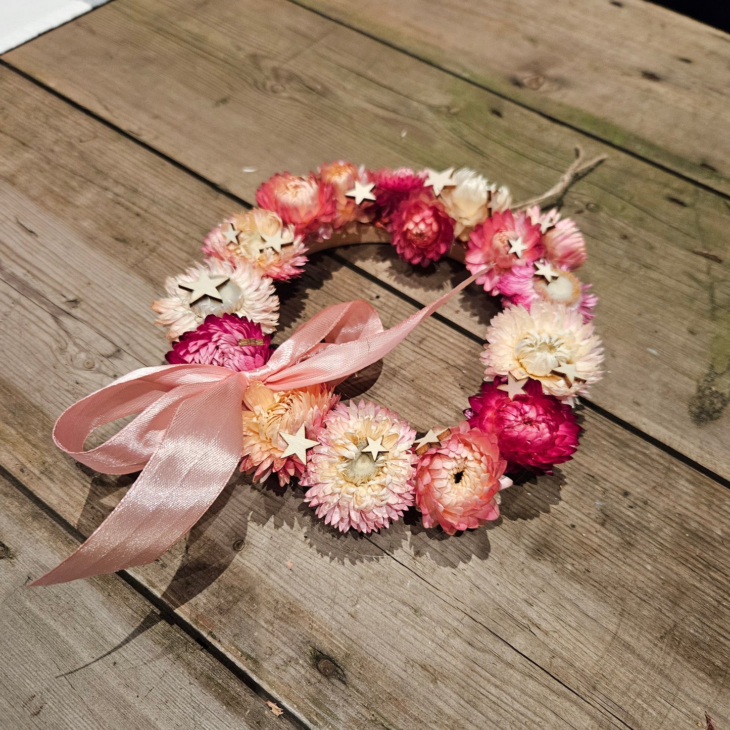 Starry Blooms Mini Wreath